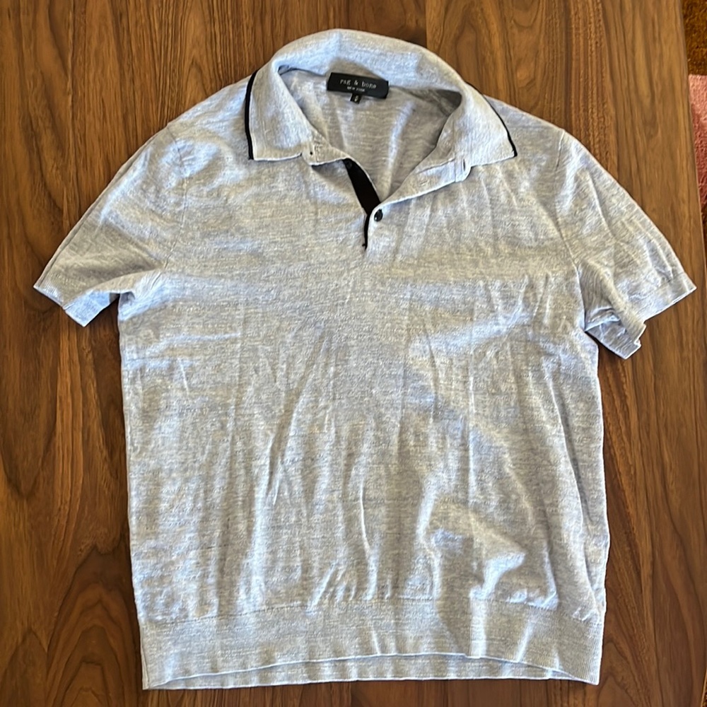 rag & bone lightweight sweater polo